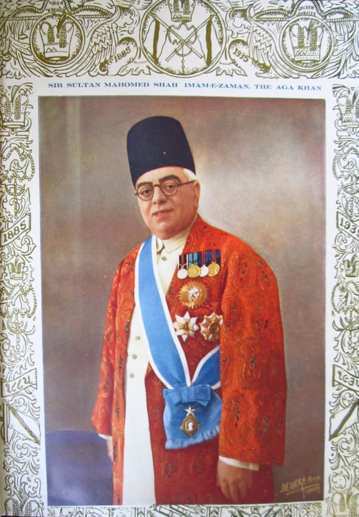Aga Khan III sporting his decorations and honours from the British Government, Barakah