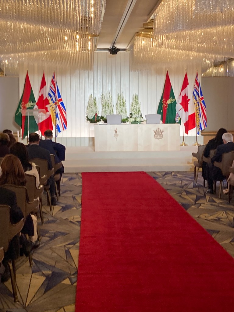 Prince Rahim Aga Khan and Princess Zahra in Vancouver for signing of agreement between the Ismaili Imamat and the Government of British Columbia, Barakah News