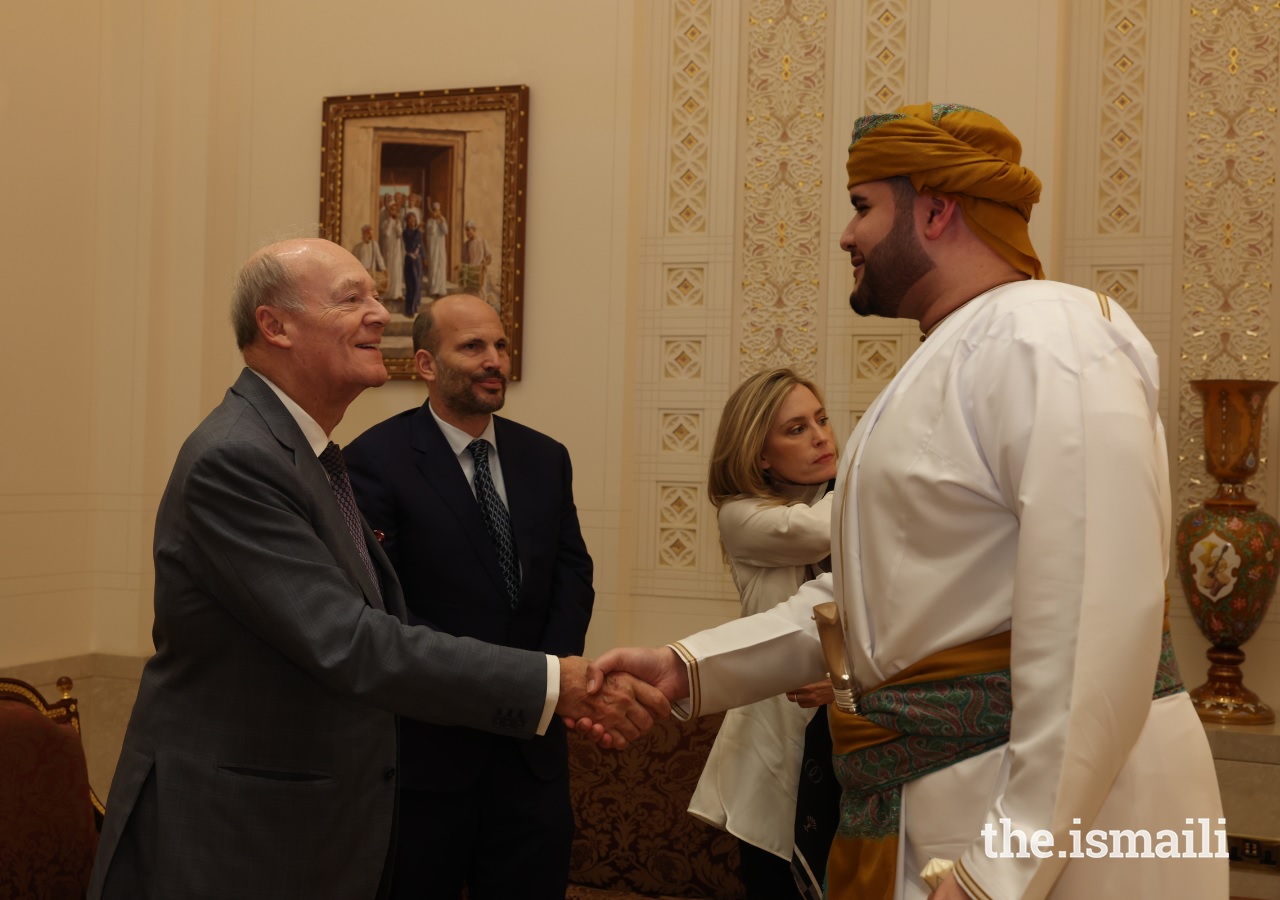 rince Amyn Aga Khan, younger brother of Mawlana Hazar Imam, His Highness the Aga Khan, and His Highness Sayyid Bilarab bin Haitham al Said, Aga Khan Music Awards, Muscat Oman