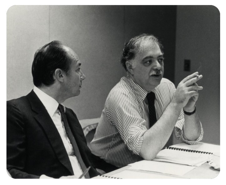 Aga Khan and Grabar at seminar in Philadesphia