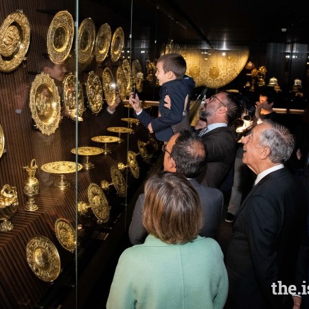 Prince Rahim Aga Khan, Prince Sinan and President Marcelo Rebelo de Sousa