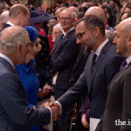 Prince Rahim Aga Khan and His Majesty King Charles at the Commonwealth Day Service at Westminster Abbey on March 13, 2023. Photograph: The Ismaili