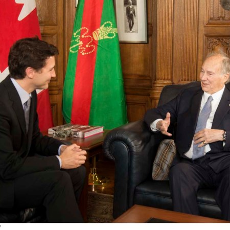 justin trudeau and aga khan