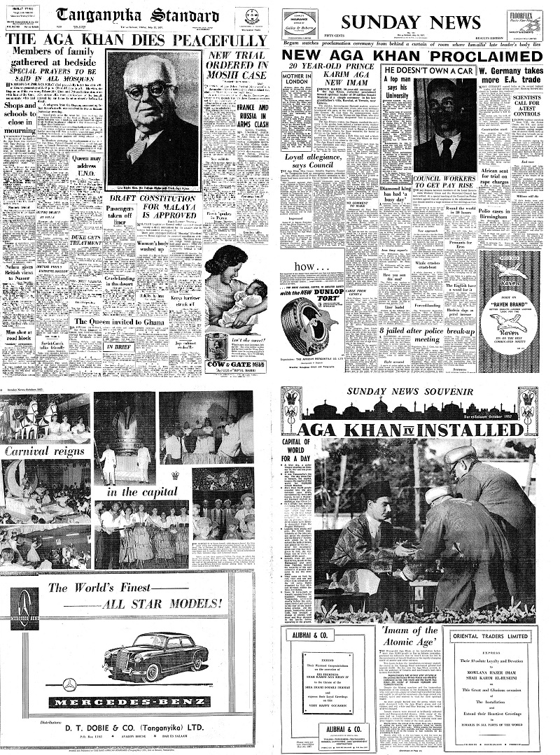 Tanganyika Standard Aga Khan Special Coverage Diamond Jubilee, Death and Enthronementm PDF File