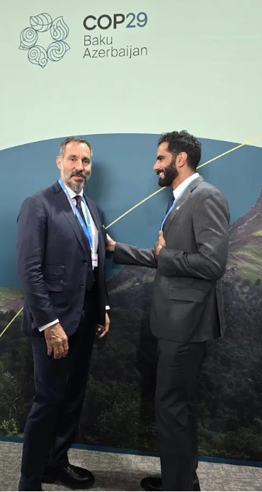 Prince Rahim Aga Khan and His Excellency Salem Khalid Al Qassimi, Minister of Culture, United Arab Emirates