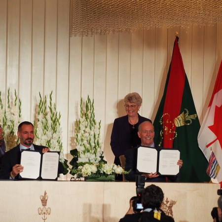 Rahim Aga Khan and Premier Horgan