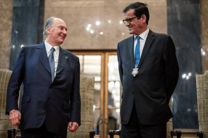 Porto, Portugal, Mayor with His Highness the Aga Khan