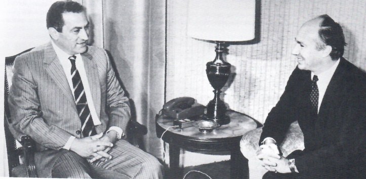 Aga Khan with Mubarak of Egypt