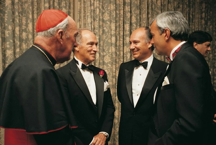 Aga Khan and Trudeau at Globe and Mail dinner