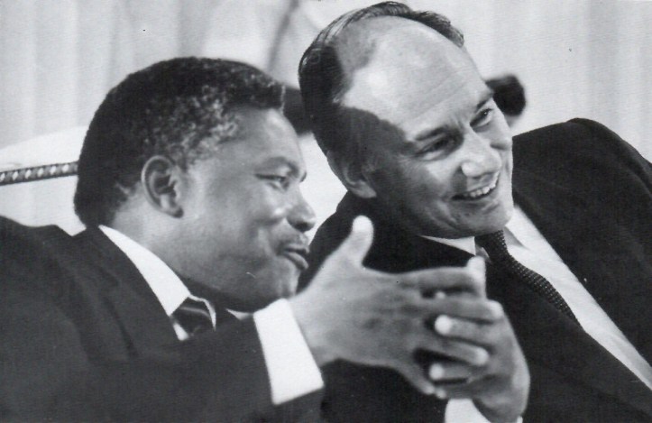 Aga Khan and Mwinyi in Zanzibar