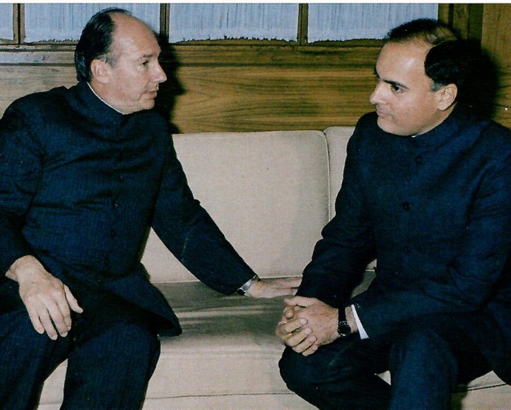 Aga Khan and Rajiv Ghandi