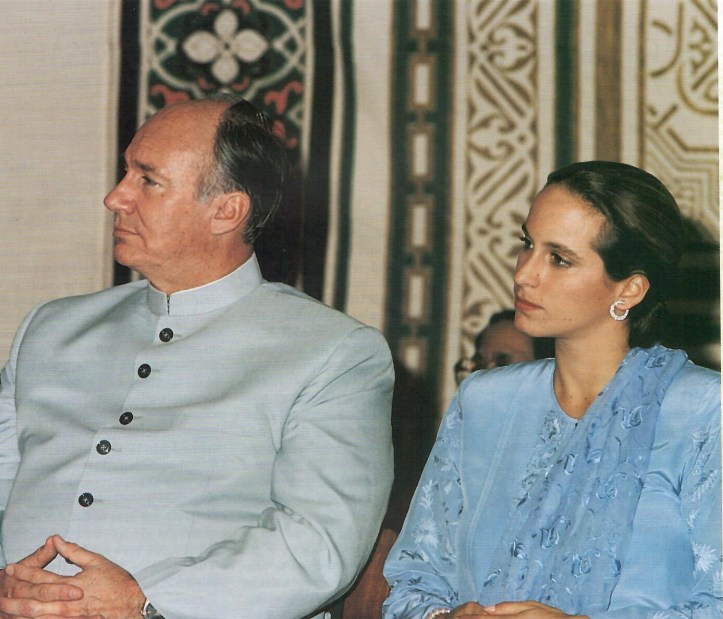Aga Khan with daughter Zahra in Pakistan