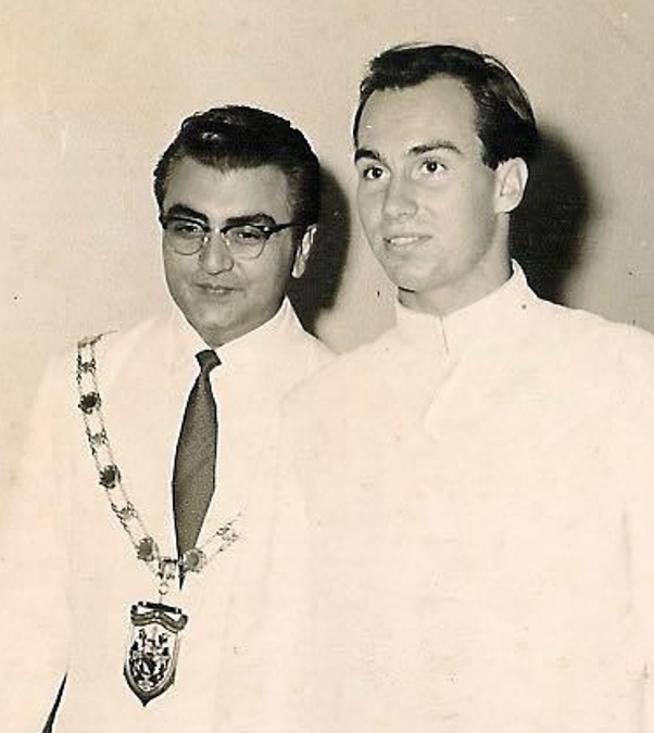 Mayor Manilal Devani and His Highness the Aga Khan
