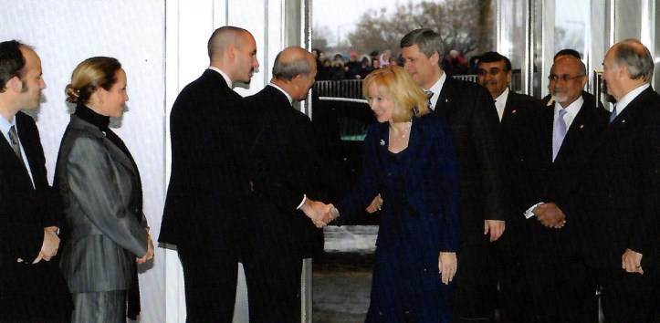 Aga Khan at the inauguration of the Delegation of the Ismaili Imamat