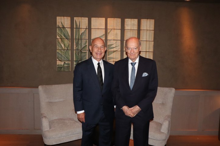 Prince Amyn with Houston Mayor