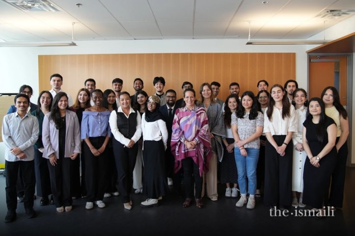 Zahra Aga Khan with Ismaili students Concordia University
