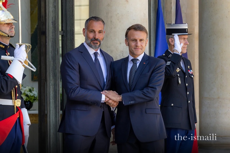 Aga Khan received by French President Macron