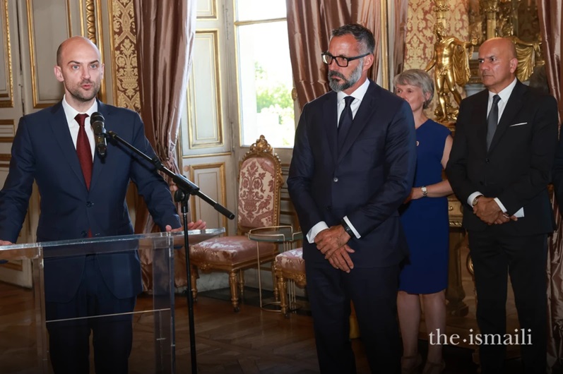 Aga Khan with French Foreign Minister
