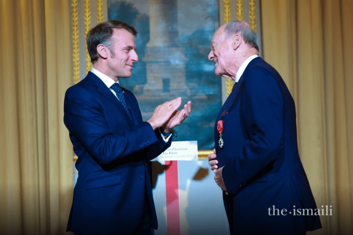 Prince Amyn honoured by President Macron