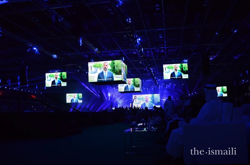 His Highness the Aga Khan addressing Global Encounters remotely
