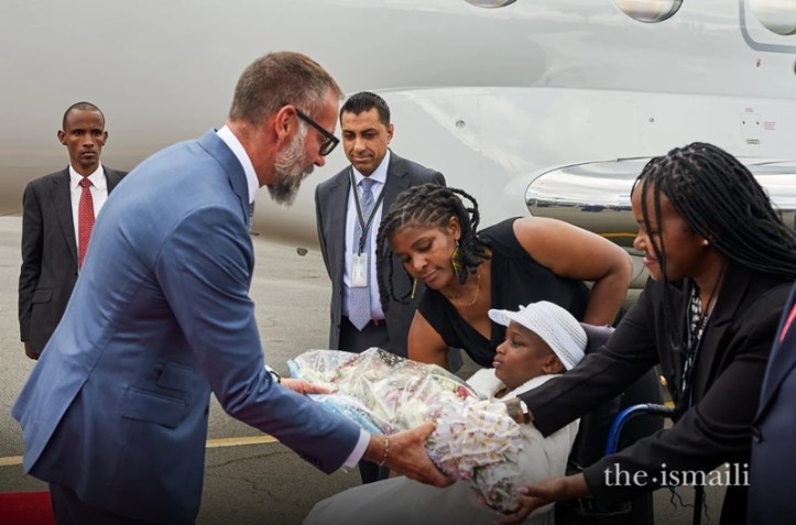 Aga Khan arrives in Kenya