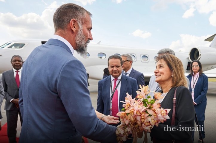 Rahim Aga Khan arrives in Kenya for his first visit as Imam of the Ismaili Muslims
