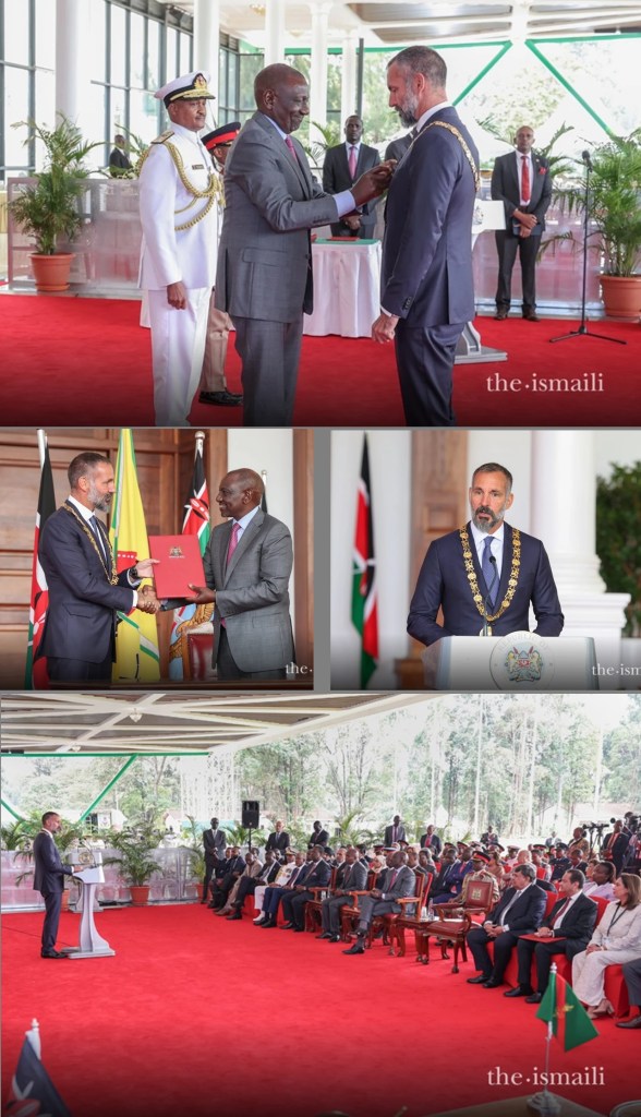 His Highness the Aga Khan honoured by President Ruto with the Chief of the Order of the Golden Heart