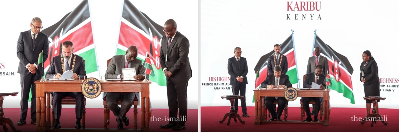 MOU between the Ismaili Imamat and Kenya during the Aga Khan's visit