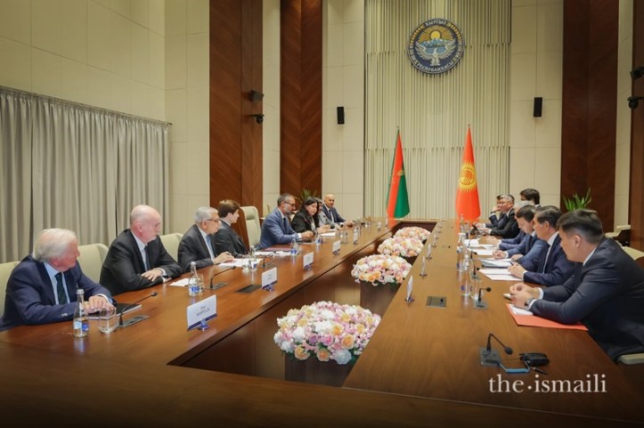 Aga Khan in Bishkek discussions