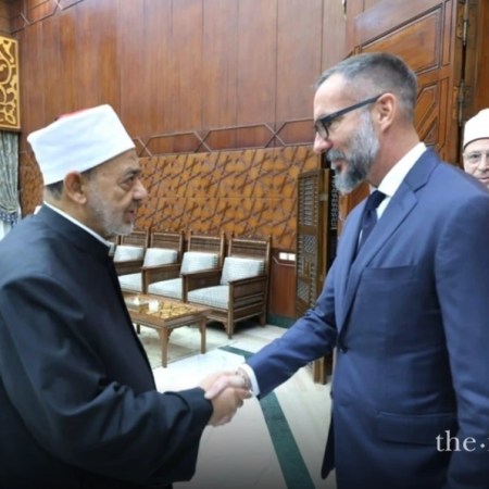 His Highness Prince Rahim Aga Khan with Grand Imam of Al-Azhar
