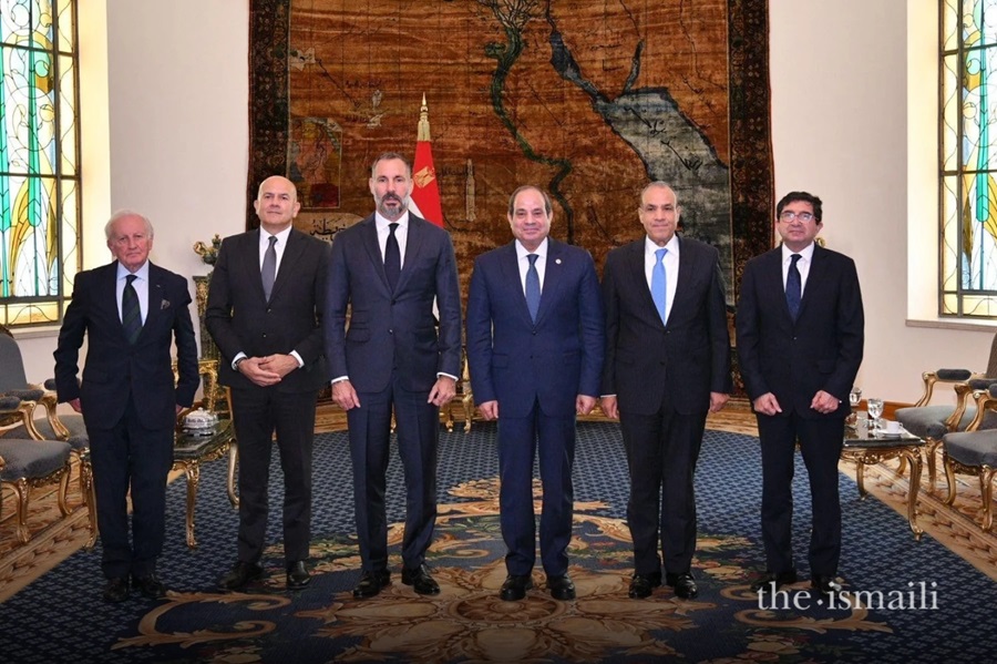 Aga Khan and President Sisis