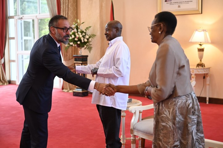 Aga Khan at State House Entebbe
