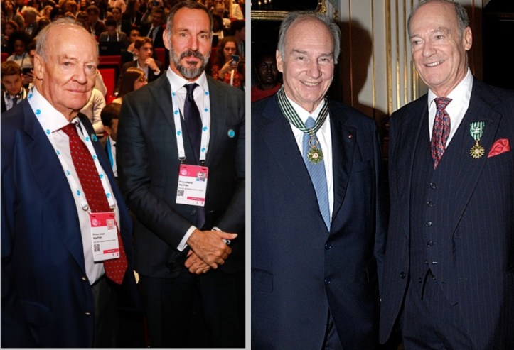 Prince Amyn with Mawlana Hazar Imam, His Highness the Aga Khan, and Mawlana Shah Karim, His Late Highness Aga Khan IV.