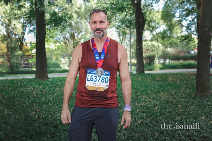 Aga Khan in Chicago Marathon