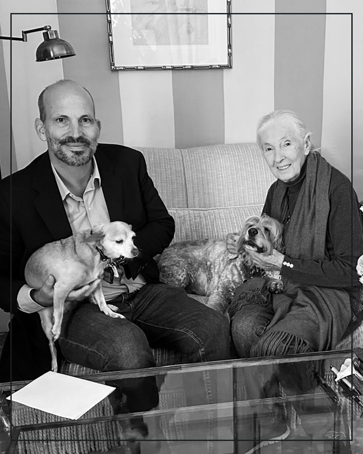 Prince Hussain and Jane Goodall