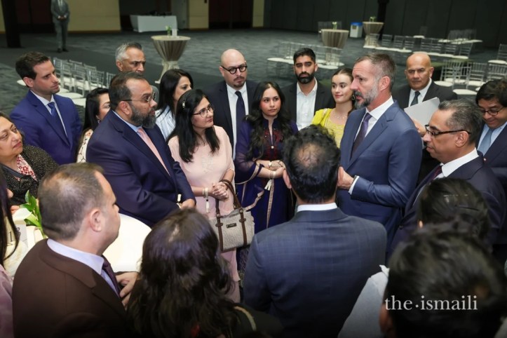 Aga Kahn with multi-faith members in Dallas