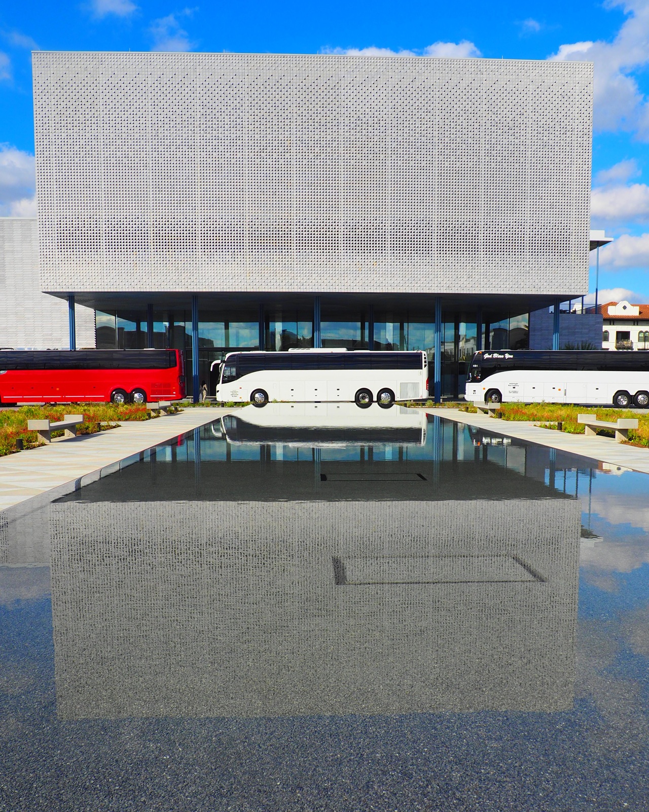 One of two Gardens at the Ismaili Center Houston 