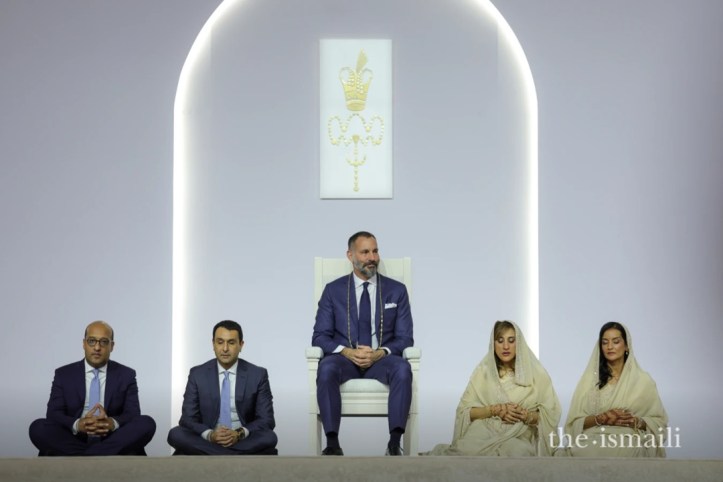 Aga Khan bestowing the Ismaili communities of Portugal and Spain with a Didar in Lisbon, Portugal