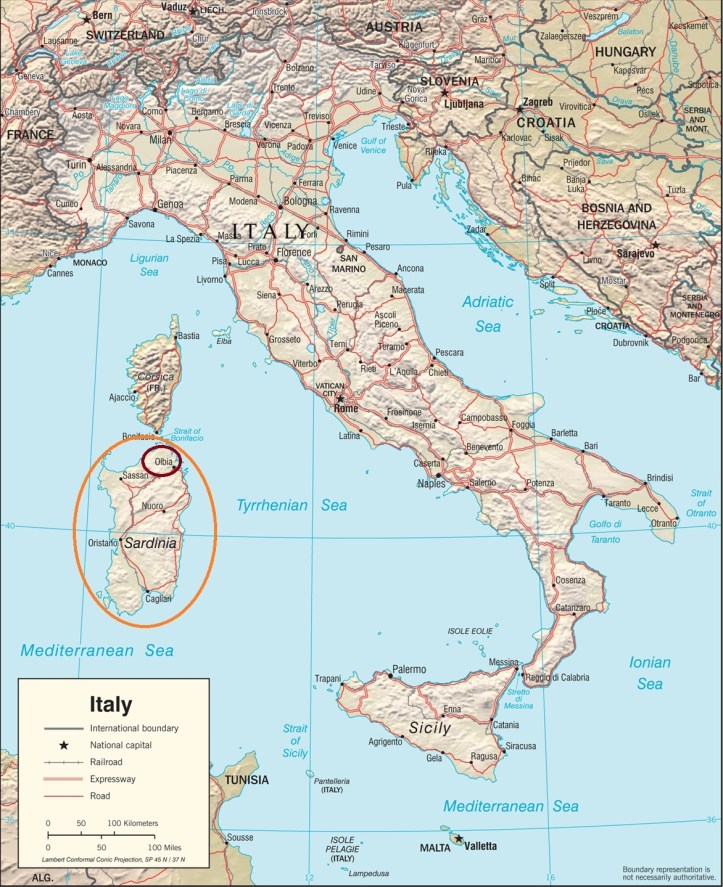 Map of Italy