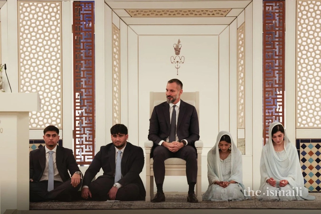 Aga Khan at Ismaili youth gathering in the Ismaili Centre London