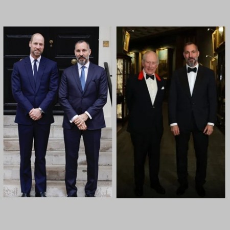 Aga Khan with the Royal Family