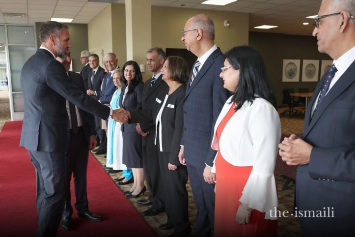 Aga Khan with Ismaili leaders