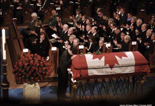 Aga Khan at Trudeau funeral