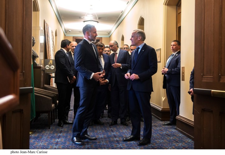 Aga Khan and Mark Carney