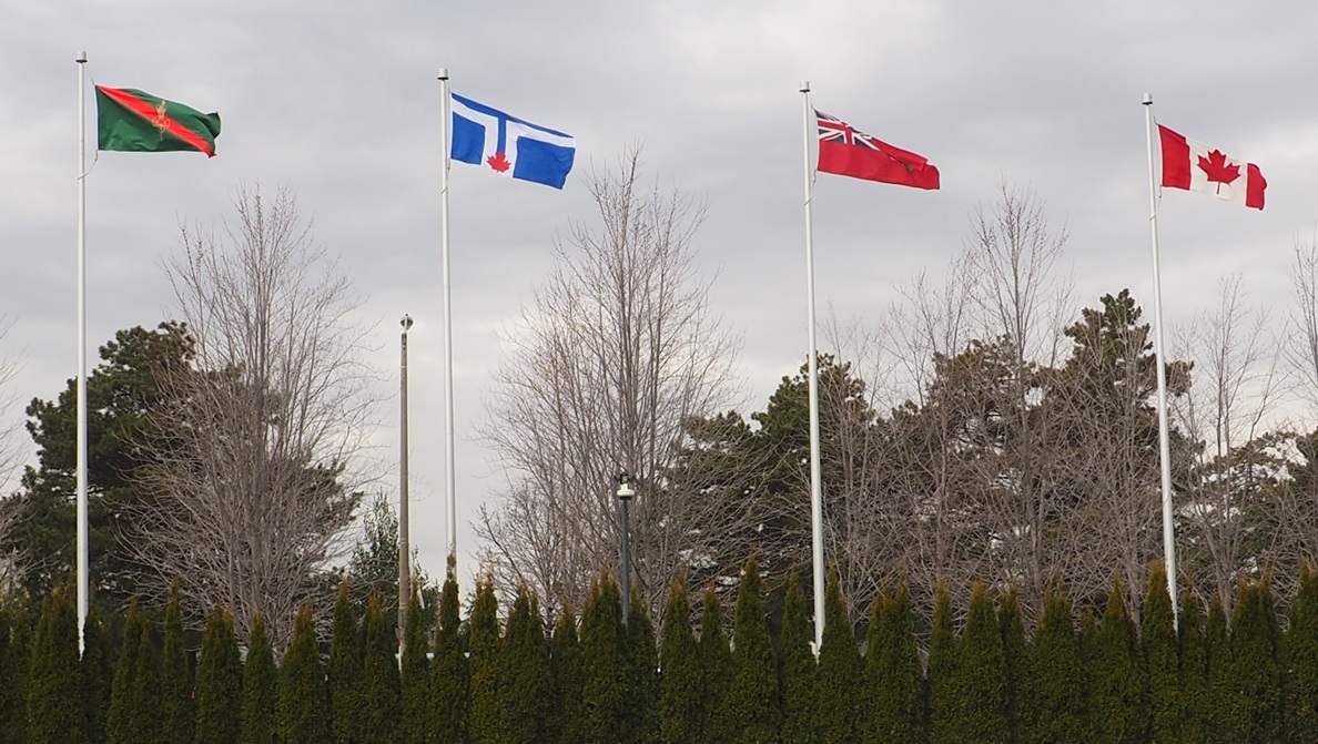 Flags of Canada, Ontario, City of Toronto and Ismaili Imamat