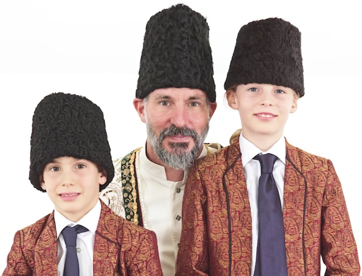 Aga Khan with sons Irfan and Sinan