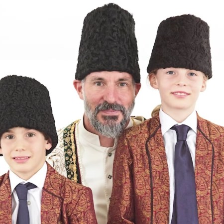 Aga Khan with sons Irfan and Sinan