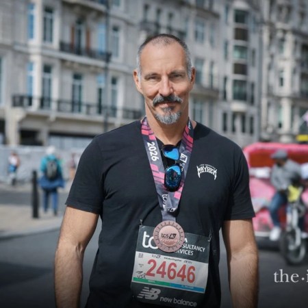 Aga Khan at the London Marathon