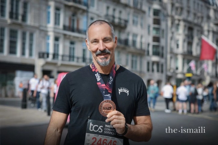 Rahim Aga Khan at the 2026 London Marathon