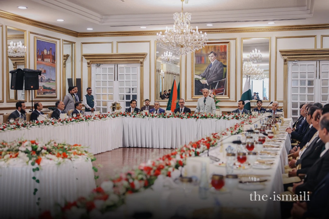 Aga Khan with Prime Minister of Pakistan